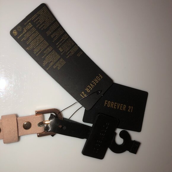 Forever 21 blush faux suede belt - 40 inches long, 0.625 inches wide - Size S/M - Picture 4 of 4